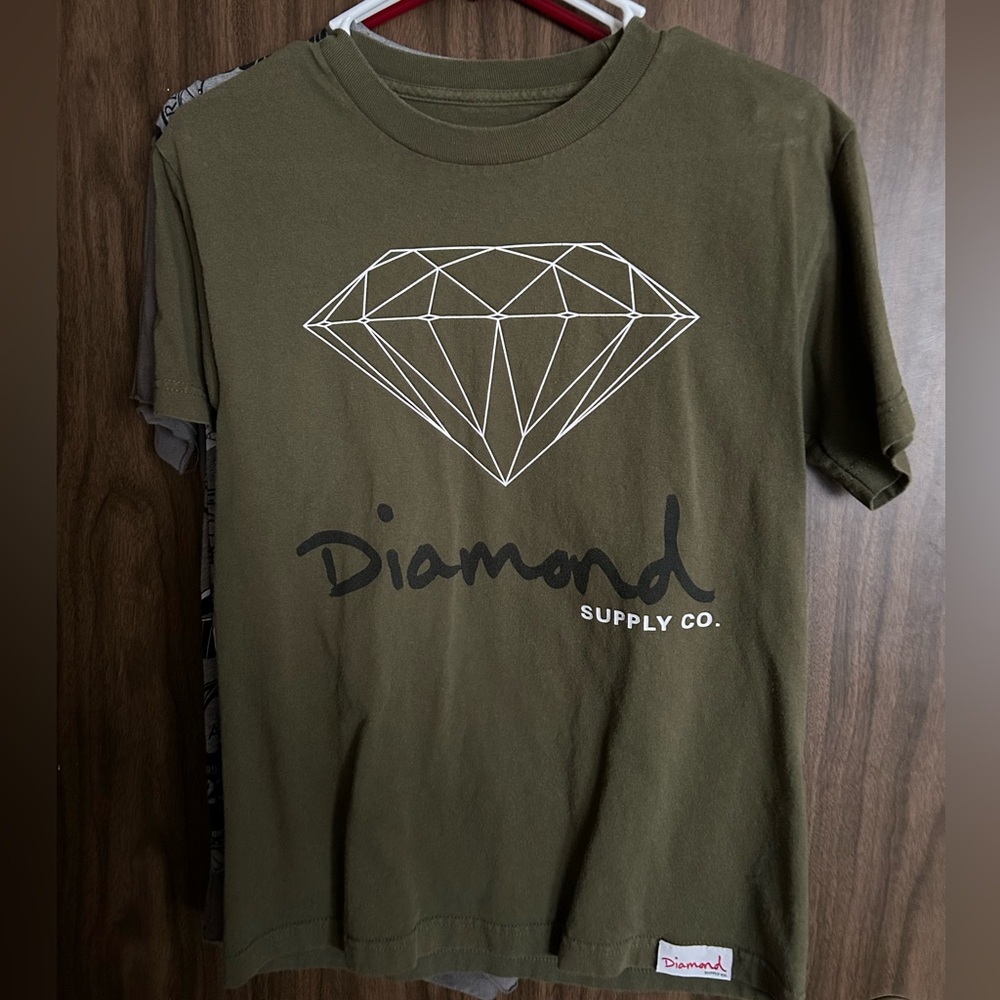 Diamond Supply Co. Olive Graphic Tee